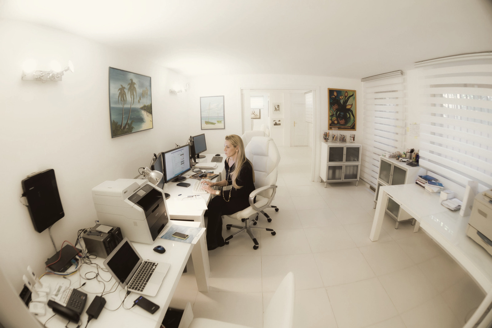 The reception office of the sworn-translation firm in Rome